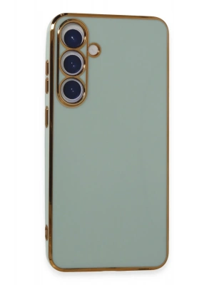 Newface Samsung Galaxy S24 Plus Kılıf Volet Silikon - Açık Yeşil