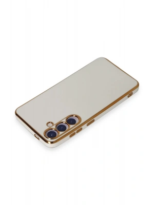 Newface Samsung Galaxy S24 Plus Kılıf Volet Silikon - Beyaz