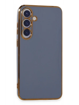 Newface Samsung Galaxy S24 Plus Kılıf Volet Silikon - Mavi