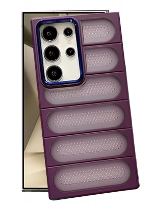 Newface Samsung Galaxy S24 Ultra Kılıf Airmax Silikon Kapak - Derin Mor