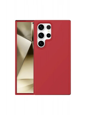 Newface Samsung Galaxy S24 Ultra Kılıf First Silikon - Kırmızı