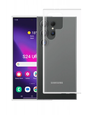 Newface Samsung Galaxy S24 Ultra Kılıf Lüx Şeffaf Silikon