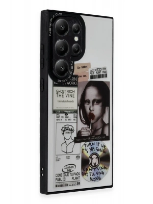 Newface Samsung Galaxy S24 Ultra Kılıf Mirror Desenli Kapak - Mirror - 2