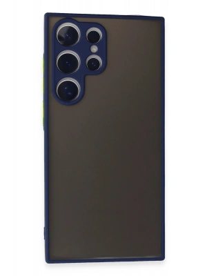 Newface Samsung Galaxy S24 Ultra Kılıf Montreal Silikon Kapak - Lacivert