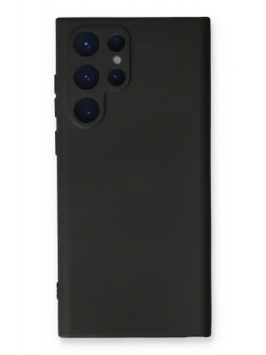 Newface Samsung Galaxy S24 Ultra Kılıf Nano içi Kadife Silikon - Siyah