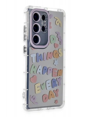 Newface Samsung Galaxy S24 Ultra Kılıf Reflexion Desenli Kapak - Desen 7