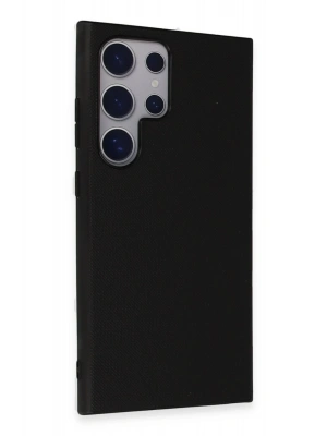 Newface Samsung Galaxy S24 Ultra Kılıf Taft Kapak - Siyah