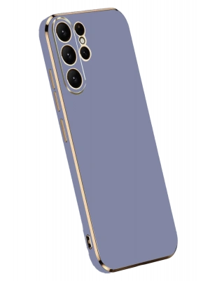 Newface Samsung Galaxy S24 Ultra Kılıf Volet Silikon - Mavi