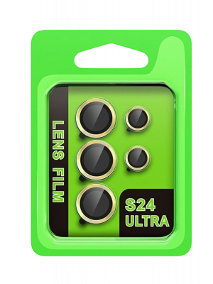 Newface Samsung Galaxy S24 Ultra Raze Metal Kamera Lens - Sarı