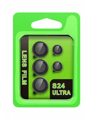 Newface Samsung Galaxy S24 Ultra Raze Metal Kamera Lens - Siyah