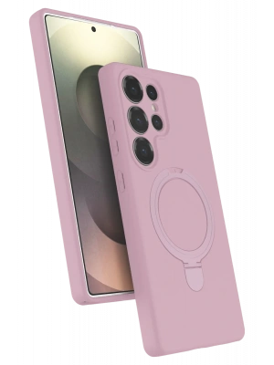 Newface Samsung Galaxy S24 Ultra Regal Magsafe Standlı Kapak - Açık Pembe