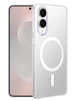 Newface Samsung Galaxy S25 Edge Kılıf PC Zara Magsafe Şeffaf Kılıf - Şeffaf