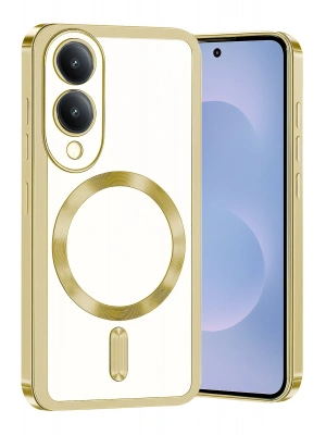 Newface Samsung Galaxy S25 Edge Kross Magneticsafe Kapak - Gold