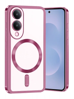 Newface Samsung Galaxy S25 Edge Kross Magneticsafe Kapak - Rose