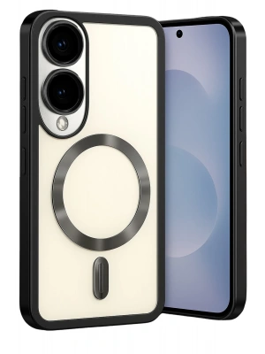 Newface Samsung Galaxy S25 Edge Kross Magneticsafe Kapak - Siyah