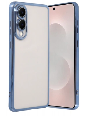 Newface Samsung Galaxy S25 Edge Razer Lensli Silikon - Açık Mavi