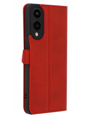 Newface Samsung Galaxy S25 Edge Trend S Plus Kapaklı Kılıf - Kırmızı