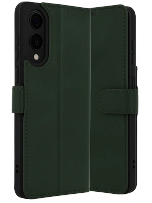 Newface Samsung Galaxy S25 Edge Trend S Plus Kapaklı Kılıf - Koyu Yeşil