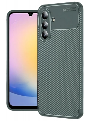 Newface Samsung Galaxy S25 FE Auto Focus Karbon Kapak - Koyu Yeşil