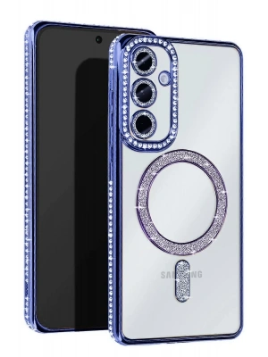 Newface Samsung Galaxy S25 FE Joke Simli Magneticsafe Kılıf - Mavi