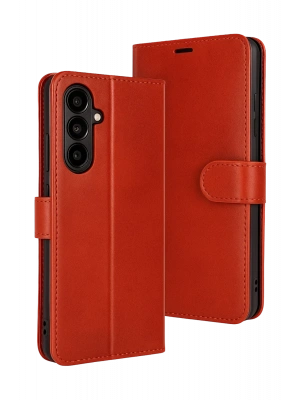 Newface Samsung Galaxy S25 FE Trend S Plus Kapaklı Kılıf - Kırmızı