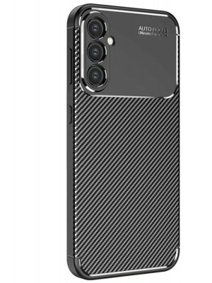 Newface Samsung Galaxy S25 Kılıf Auto Focus Karbon Kapak - Siyah