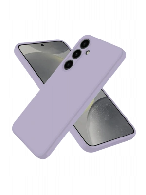 Newface Samsung Galaxy S25 Kılıf Nano içi Kadife Silikon - Lila
