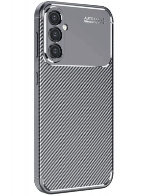 Newface Samsung Galaxy S25 Plus Kılıf Auto Focus Karbon Kapak - Gri