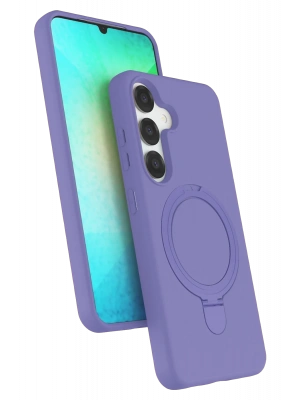 Newface Samsung Galaxy S25 Regal Magsafe Standlı Kapak - Lila