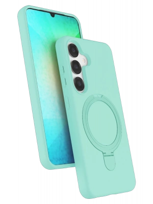 Newface Samsung Galaxy S25 Regal Magsafe Standlı Kapak - Su Yeşili