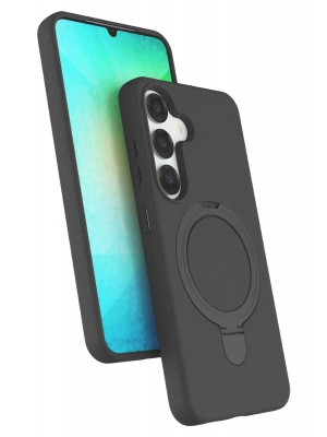 Newface Samsung Galaxy S25 Regal Magsafe Standlı Kapak - Titan Gri