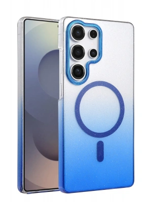 Newface Samsung Galaxy S25 Ultra Glossy Magsafe Kapak - Mavi