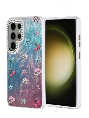 Newface Samsung Galaxy S25 Ultra Kılıf Blade Aynalı Desenli Kapak - Desen 4