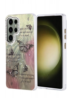 Newface Samsung Galaxy S25 Ultra Kılıf Blade Aynalı Desenli Kapak - Desen 6