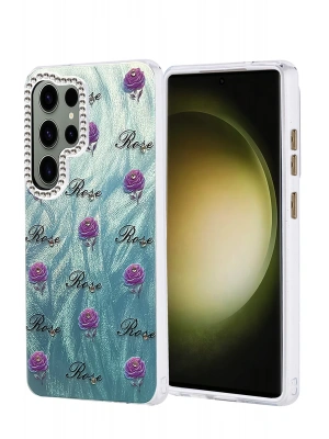 Newface Samsung Galaxy S25 Ultra Kılıf Blade Aynalı Desenli Kapak - Desen 9