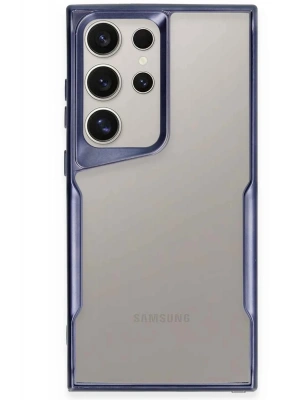 Newface Samsung Galaxy S25 Ultra Kılıf Boyi Silikon Kapak - Lacivert