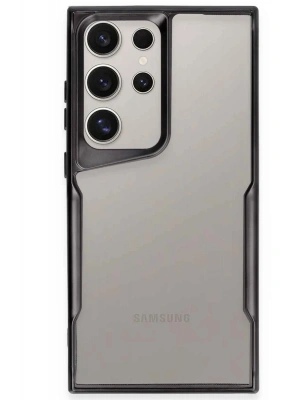 Newface Samsung Galaxy S25 Ultra Kılıf Boyi Silikon Kapak - Siyah