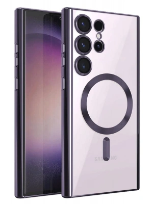 Newface Samsung Galaxy S25 Ultra Kılıf Kross Magneticsafe Kapak - Mor