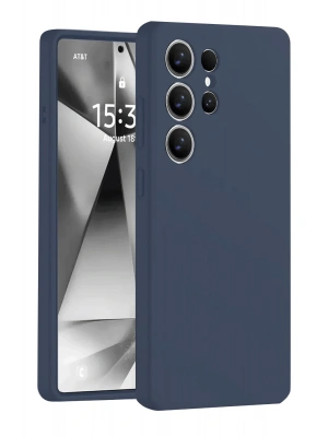 Newface Samsung Galaxy S25 Ultra Kılıf Nano içi Kadife Silikon - Lacivert