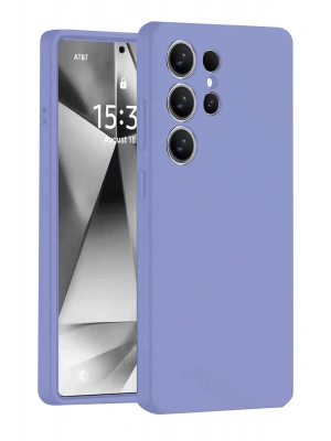 Newface Samsung Galaxy S25 Ultra Kılıf Nano içi Kadife Silikon - Lila