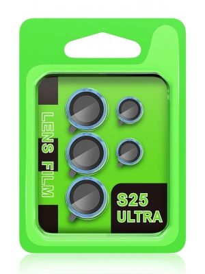 Newface Samsung Galaxy S25 Ultra Raze Metal Kamera Lens - Mavi