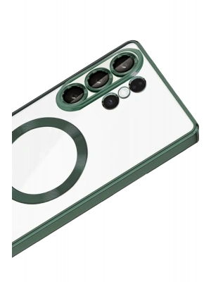 Newface Samsung Galaxy S26 Ultra Kross Magneticsafe Kapak - Koyu Yeşil