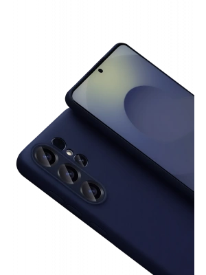 Newface Samsung Galaxy S26 Ultra Nano içi Kadife Silikon - Lacivert