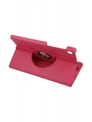 Newface Samsung Galaxy T220 Tab A7 Lite 8.7 Kılıf 360 Tablet Deri Kılıf - Pembe