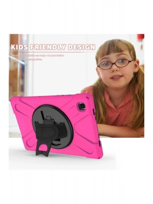 Newface Samsung Galaxy T220 Tab A7 Lite 8.7 Kılıf Amazing Tablet Kapak - Pembe