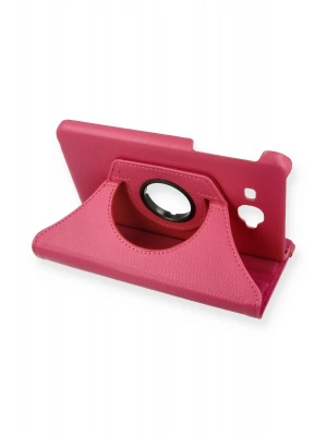 Newface Samsung Galaxy T280 Tab A 7 Kılıf 360 Tablet Deri Kılıf - Pembe