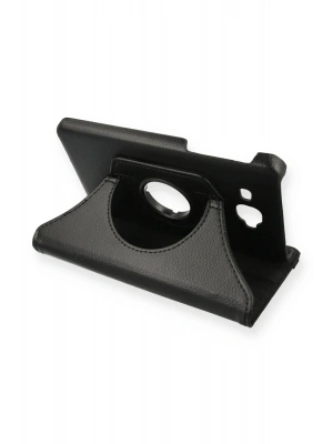 Newface Samsung Galaxy T280 Tab A 7 Kılıf 360 Tablet Deri Kılıf - Siyah