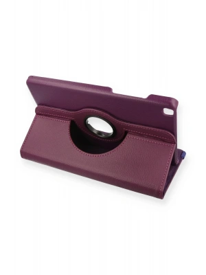 Newface Samsung Galaxy T290 Tab A 8 Kılıf 360 Tablet Deri Kılıf - Mürdüm