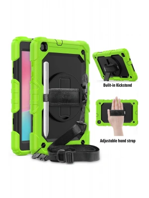 Newface Samsung Galaxy T290 Tab A 8 Kılıf Pars Tablet Kapak - Yeşil