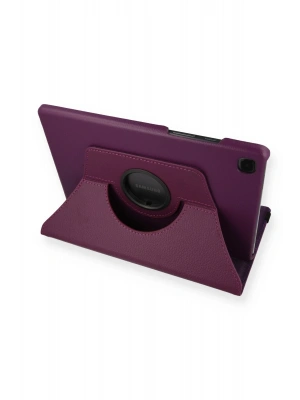 Newface Samsung Galaxy T500 Tab A7 10.4 Kılıf 360 Tablet Deri Kılıf - Mürdüm